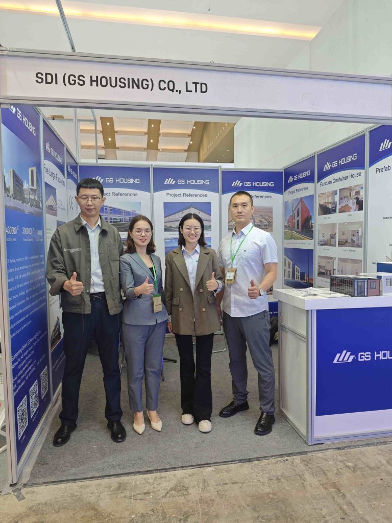 workers from GSMOD at the exhibition