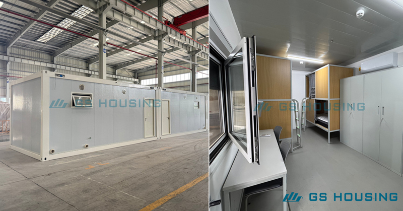 Prefab Container house accommodation with bathroom