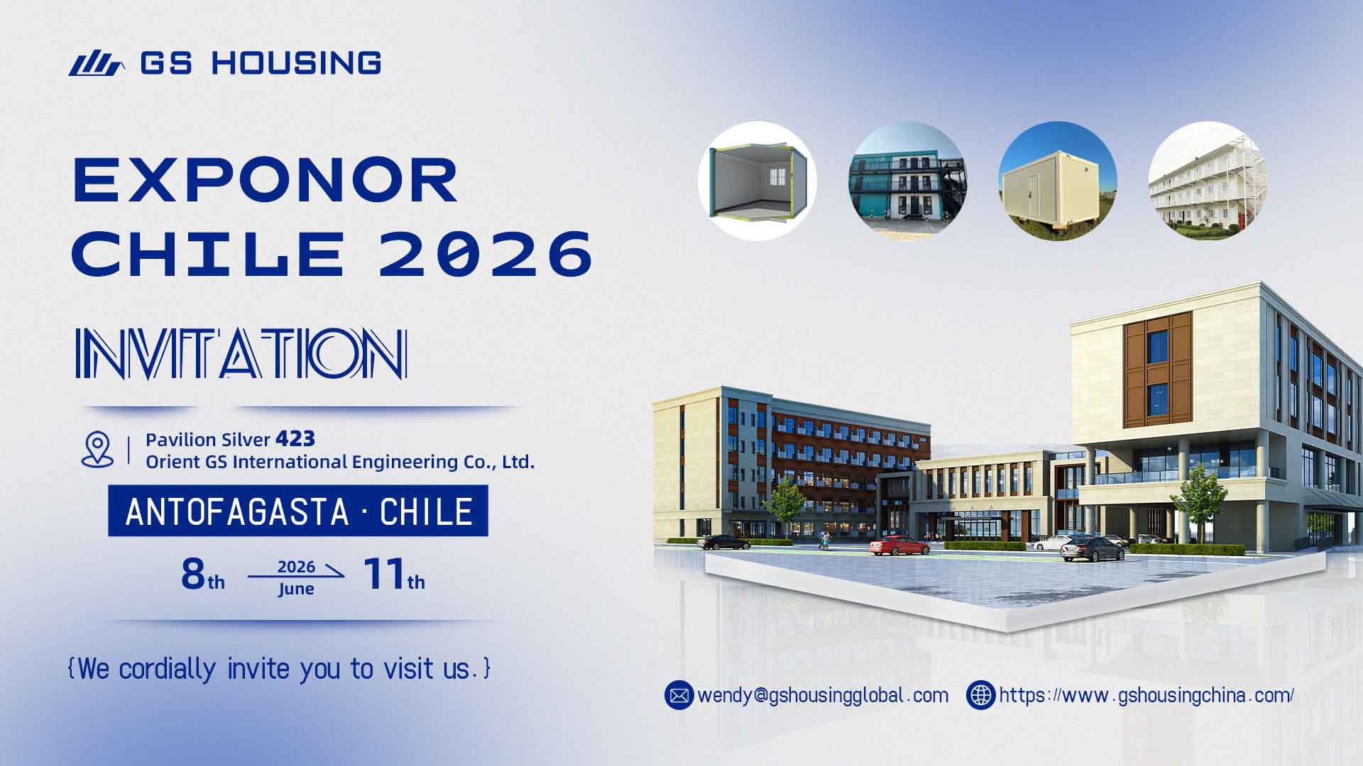 GS Housing at EXPONOR Chile 2026 – Modular Camp Solutions for Mining Projects